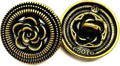 Lmlliang 10PC Black Vintage Metal Enamel Round Sewing Buttons,for Blazer, Suits, Sport Coat, Uniform, Jacket DIY Hand Sewn30MM in Saudi Arabia