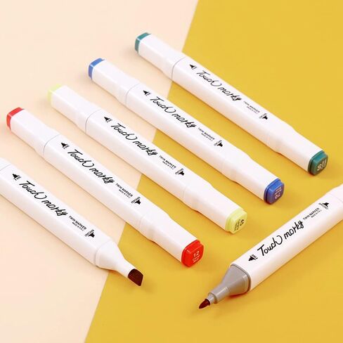 مجموعة اقلام ماركر مزدوجة الطرف قابلة للغسل، 60 لونًا كلاسيكيًا من الباستيل، مجموعة أدوات أقلام تلوين فنية مثالية هدية للأطفال والبنات من سن 4 و5 و6 و7 سنوات in Kuwait