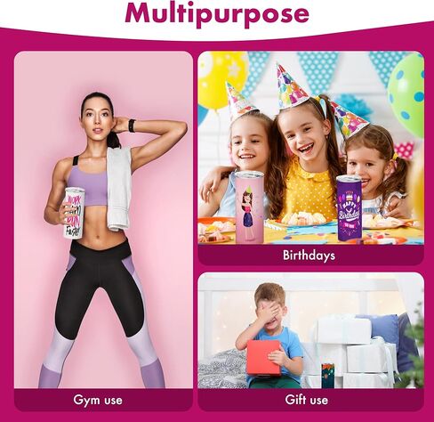 Sublimation Tumblers Blank 20 oz 4 Pack; Skinny White Tumblers Bulk with Lid, Straw, Brush and Wraps; Stainless Steel Double Wall Insulated Water Coffee Tumbler with Sublimation Coating; Gift Boxed in Kuwait