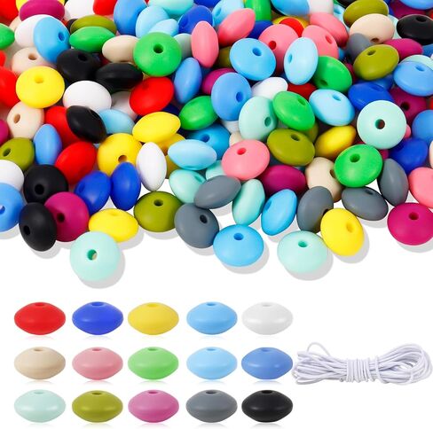 120 Pcs Snowman Beads, Christmas Wooden Beads with 10.9 Yards Twine for Christams DIY Crafts Package Decorations in Kuwait