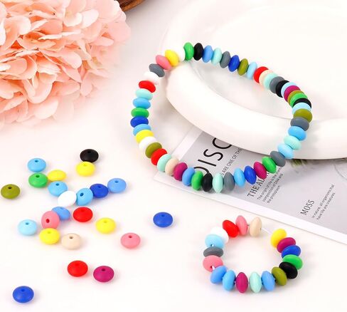 120 Pcs Snowman Beads, Christmas Wooden Beads with 10.9 Yards Twine for Christams DIY Crafts Package Decorations in Kuwait