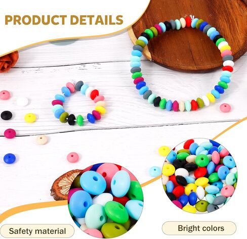 120 Pcs Snowman Beads, Christmas Wooden Beads with 10.9 Yards Twine for Christams DIY Crafts Package Decorations in Kuwait