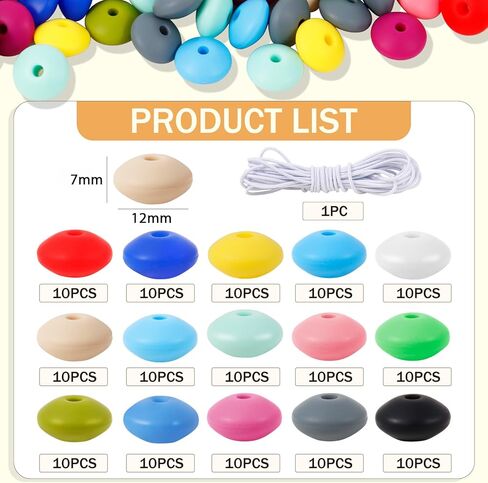 120 Pcs Snowman Beads, Christmas Wooden Beads with 10.9 Yards Twine for Christams DIY Crafts Package Decorations in Kuwait