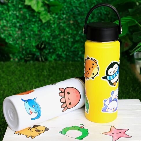 300 قطعة من ملصقات الحيوانات اللطيفة، ملصقات الحيوانات المائية الجمالية، ملصقات الفينيل لزجاجة المياه، الكمبيوتر المحمول، الهاتف، ملصقات لوح التزلج للأطفال والمراهقين والبنات والأولاد in Kuwait