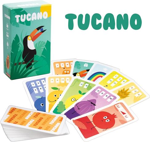 Helvetiq Tucano Card Game | Colorful Set Collection Strategy Game | Fun Family Game for Kids and Adults | Ages 6+ | 2-4 Players | Average Playtime 15 Minutes | Made by Helvetiq in Saudi Arabia