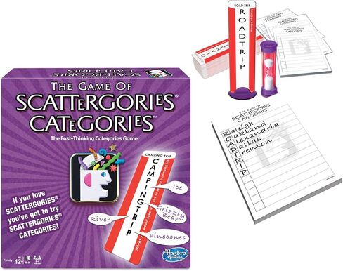 فئات Scattergories - دوران ممتع على اللعبة الأصلية السريعة التفكير - 2 أو أكثر من اللاعبين - للأعمار من 12 سنة فما فوق بدون WMG 1142 in Kuwait