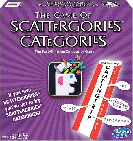 فئات Scattergories - دوران ممتع على اللعبة الأصلية السريعة التفكير - 2 أو أكثر من اللاعبين - للأعمار من 12 سنة فما فوق بدون WMG 1142 in Kuwait