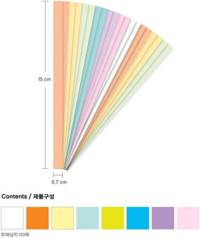 Jong Ie Nara Origami Folding Star Pastel Star : 8 Colors 120 Sheets in Saudi Arabia