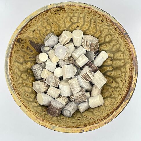 خرز على شكل قرن غزال من تكساس وايت تيل (5 اونصة) يستخدم لصنع المجوهرات والحرف اليدوية والخرز والقلائد والازرار ومشاريع الحرف اليدوية - الولايات المتحدة الامريكية in Kuwait