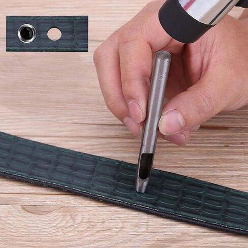 خرامة جلدية مجوفة من القدماء - 0.5 مم - 9 مم - مجموعة من 14 قطعة من أجل أبازيم وفتحات ومسامير في الأحذية، والأحزمة، والألجمة in Kuwait