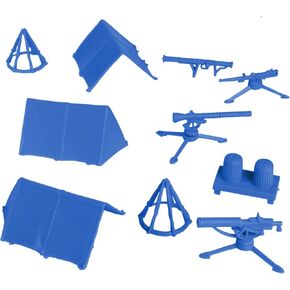 BMC Classic Plastic Army Men Playset Accessories - 10pc Military Camp - US Made in Kuwait