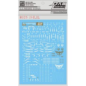 يناسب ملصقات بانداي جاندام RG 1/144 MSN-04 SAZABI Gundam in Saudi Arabia