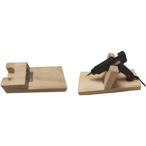 Hot Glue Gun Holder/Wood Hot Melt Glue Gun Stand/Hot Melt Glue Gun Base/Craft Room Organizer (A)