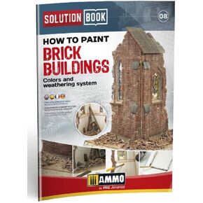 كتاب AMO-6510 Weathering Solution - كتاب صور لبناء الطوب / AMM6510 AMMO من Mig Solution Book - كيفية طلاء مباني الطوب in Kuwait