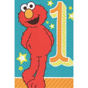 عيد ميلاد هارت لاين إلمو الأول السعيد (العمر 1) - إلمو يتمنى لك الكثير من المرح لشخص جميل سيبلغ عامه الأول! عيد ميلاد سعيد 1! in Kuwait