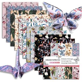 ورق اوريغامي 6x6 مزدوج الجوانب 50 ورقة 10 ألوان طقم اوريغامي ياباني Chiyo Square Craft Kits سهل الطي فنون الحرف اليدوية DIY المبتدئين بوهيميا in Kuwait