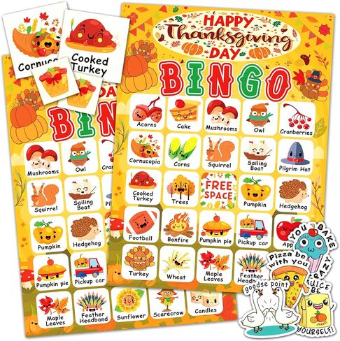 Christmas Bingo Cards, 24 Players Cute Christmas Bingo Game for Kids Adults Party Supplies Family Games Activities Xmas Festival in Saudi Arabia