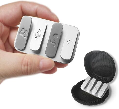 لعبة تململ للبالغين من FSFHSJ، منزلق تململ معدني مغناطيسي، ألعاب EDC للكبار، ألعاب تململ للبالغين لتخفيف التوتر والقلق، لعبة تململ معدنية بتصميم مفتاح البيانو مناسبة للمكتب (فضي) in Kuwait