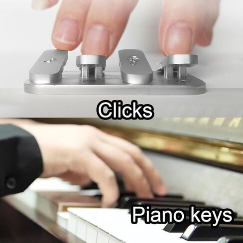 لعبة تململ للبالغين من FSFHSJ، منزلق تململ معدني مغناطيسي، ألعاب EDC للكبار، ألعاب تململ للبالغين لتخفيف التوتر والقلق، لعبة تململ معدنية بتصميم مفتاح البيانو مناسبة للمكتب (فضي) in Kuwait