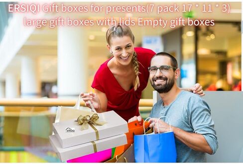 علب هدايا ارسيكي بالأغطية وعلبة هدايا بيضاء وعلب قميص وعلبة هدايا كبيرة.علب قمصان لتغليف الهدايا.قوية ومتينة وسهلة التجميع &3 أطقم 17*11*3 in Kuwait