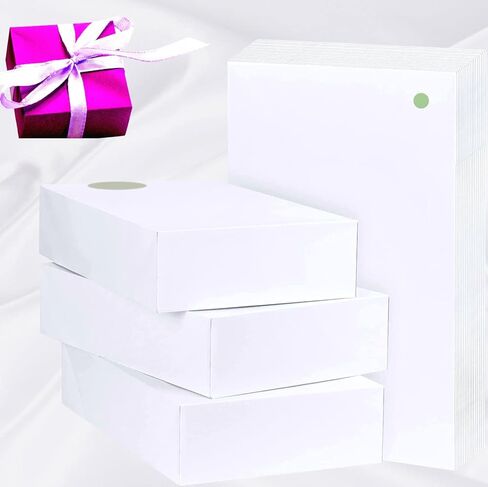 علب هدايا ارسيكي بالأغطية وعلبة هدايا بيضاء وعلب قميص وعلبة هدايا كبيرة.علب قمصان لتغليف الهدايا.قوية ومتينة وسهلة التجميع &3 أطقم 17*11*3 in Kuwait