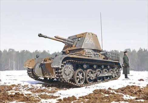 Italeri 6577S 1:35 Panzerjager I Ger Hunter Building, Construction, Stand Model Making, Crafts, Hobbies, Gluing, Plastic, Detailed Tank kit, Military, Multicoloured in Saudi Arabia