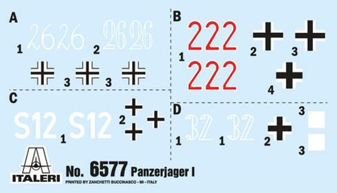 Italeri 6577S 1:35 Panzerjager I Ger Hunter Building, Construction, Stand Model Making, Crafts, Hobbies, Gluing, Plastic, Detailed Tank kit, Military, Multicoloured in Saudi Arabia