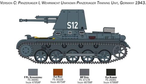 Italeri 6577S 1:35 Panzerjager I Ger Hunter Building, Construction, Stand Model Making, Crafts, Hobbies, Gluing, Plastic, Detailed Tank kit, Military, Multicoloured in Saudi Arabia