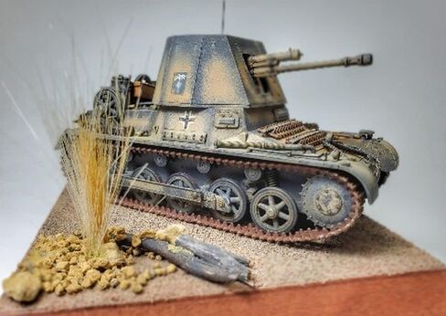 Italeri 6577S 1:35 Panzerjager I Ger Hunter Building, Construction, Stand Model Making, Crafts, Hobbies, Gluing, Plastic, Detailed Tank kit, Military, Multicoloured in Saudi Arabia