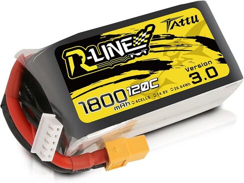TATTU RLine الإصدار 3.0 1300mAh 14.8V 120C 4S بطارية ليبو مع قابس XT60 لشاحنة قارب RC طائرة هليكوبتر طائرات بدون طيار FPV in Saudi Arabia