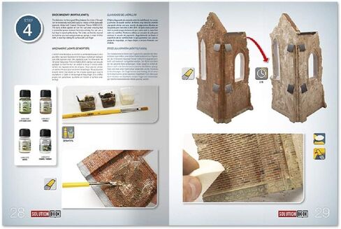 كتاب AMO-6510 Weathering Solution - كتاب صور لبناء الطوب / AMM6510 AMMO من Mig Solution Book - كيفية طلاء مباني الطوب in Kuwait