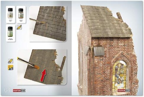 كتاب AMO-6510 Weathering Solution - كتاب صور لبناء الطوب / AMM6510 AMMO من Mig Solution Book - كيفية طلاء مباني الطوب in Kuwait