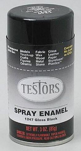 Testor Corp. Gloss Black Enamel Paint 3oz Spray Can in Saudi Arabia