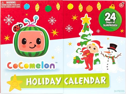 CoComelon 2023 Holiday Advent Calendar, 24 Piece Christmas Toy Playset - Set Includes Articulated Character Figures & Accessories - Features JJ, Cody & More! - Gift for Toddlers Kids Preschoolers in Saudi Arabia