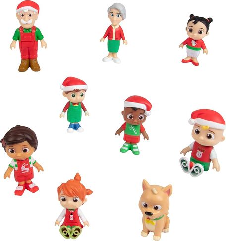 CoComelon 2023 Holiday Advent Calendar, 24 Piece Christmas Toy Playset - Set Includes Articulated Character Figures & Accessories - Features JJ, Cody & More! - Gift for Toddlers Kids Preschoolers in Saudi Arabia