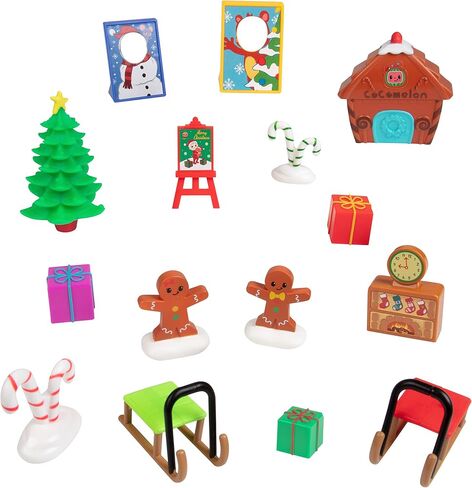 CoComelon 2023 Holiday Advent Calendar, 24 Piece Christmas Toy Playset - Set Includes Articulated Character Figures & Accessories - Features JJ, Cody & More! - Gift for Toddlers Kids Preschoolers in Saudi Arabia