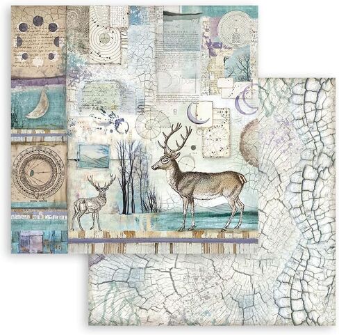 Stamperia International Mini Scrapbooking Pad-Cosmos Infinity, Multicoloured, 20.3 x 20.3 cm SBBS67 in Saudi Arabia