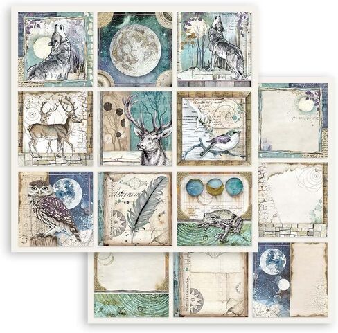 Stamperia International Mini Scrapbooking Pad-Cosmos Infinity, Multicoloured, 20.3 x 20.3 cm SBBS67 in Saudi Arabia