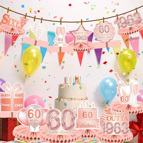 سعيد عيد ميلاد 40 ارتفع الذهب الجدول العسل المركزية البالونات موضوع ديكور الجدول ديكورات الجدول القبعات للفتيات النساء الأميرة الحلوة 40 سنة الوردي حفلة عيد ميلاد bday لوازم زخرفة in Kuwait