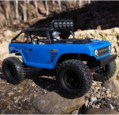 Axial RC Truck 1/10 SCX10 II Deadbolt 4WD Brushed RTR (Battery and Charger Not Included), Blue, AXI03025T1, Trucks Electric RTR 1/10 Off-Road, Unisex in Saudi Arabia