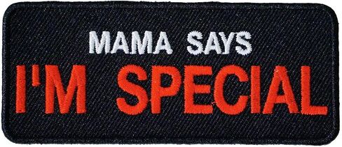 جرافيك دست رقعة قماشية مطرزة بالكي بعبارة Mama Says I'm Special in Saudi Arabia