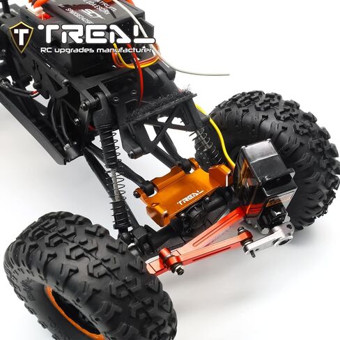 TREAL AX24 Aluminum 7075 Servo Mount Compatible with EMAX Servo for 1/24 Axial AX24 XC-1 4WS Crawler (Green) in Saudi Arabia