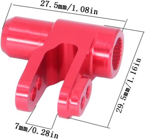 ذراع سيرفو بوق توجيه آر سي إيه تي إم من سبيكة الألومنيوم لسيارة تراكساس إكس ماكس 1/5 CNC ملحقات ترقية (أزرق) in Kuwait