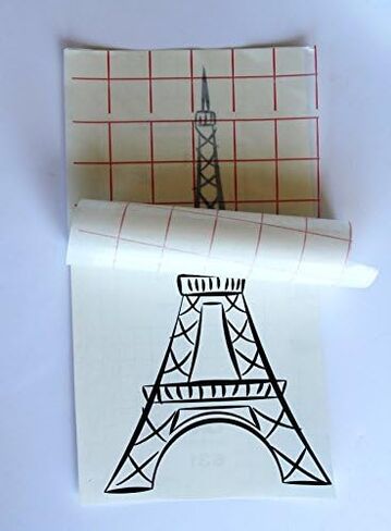 ورق نقل Jh-Best Crafts مقاس 12 × 10 أقدام مع شبكة - محاذاة مثالية للفينيل ذاتي اللصق من Cameo أو Cricut للشارات واللافتات والجدران والنوافذ والأسطح الناعمة الأخرى in Saudi Arabia