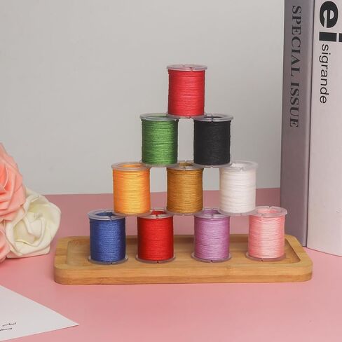 اكس سي ار يو اي سلك نايلون للمجوهرات، 10 لفات 0.8 ملم، حبل حياكة يدوية من النايلون، خيط خرز in Kuwait