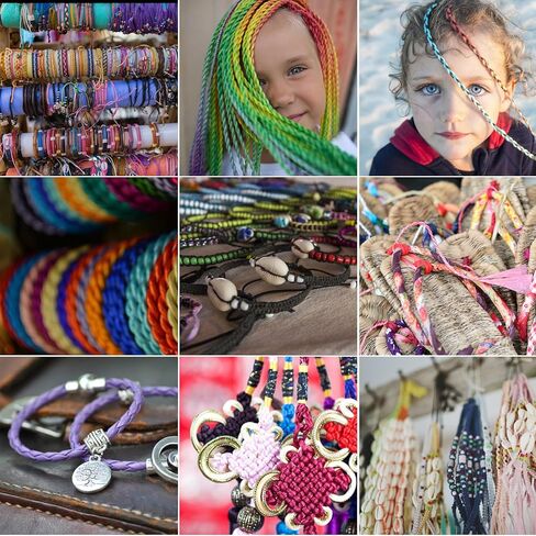 اكس سي ار يو اي سلك نايلون للمجوهرات، 10 لفات 0.8 ملم، حبل حياكة يدوية من النايلون، خيط خرز in Kuwait