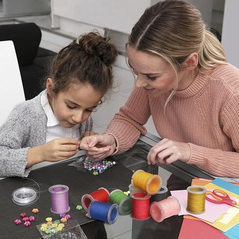 اكس سي ار يو اي سلك نايلون للمجوهرات، 10 لفات 0.8 ملم، حبل حياكة يدوية من النايلون، خيط خرز in Kuwait