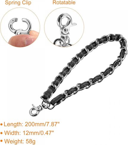 uxcell Leather Wristlet Strap, Hand Wrist Lanyard Leather Replacement Wrist Strap for Clutch Wallet Keychain Bag DIY in Kuwait