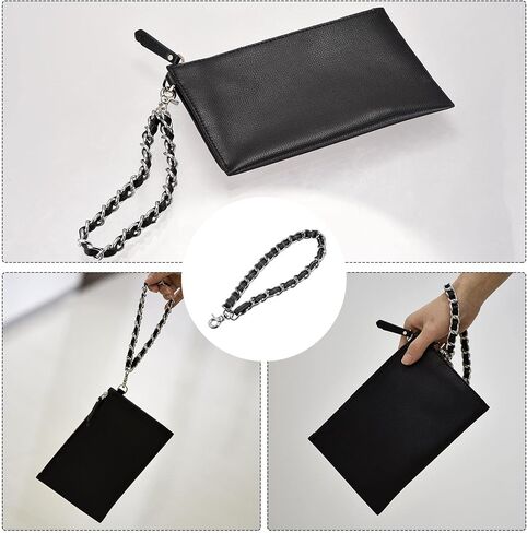 uxcell Leather Wristlet Strap, Hand Wrist Lanyard Leather Replacement Wrist Strap for Clutch Wallet Keychain Bag DIY in Kuwait