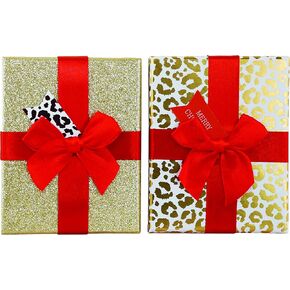 Gold Glitter and Leopard Holiday Gift Card Box in Kuwait